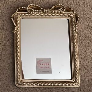 Gold Bow Ribbon Accent Mirror 8X10 Brand New